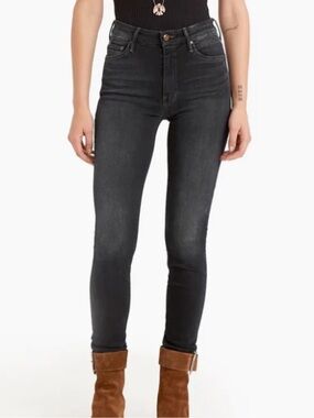 MOTHER High Waisted The Looker Coffee Tea or Me Dark Wash Denim Jeans Size 25